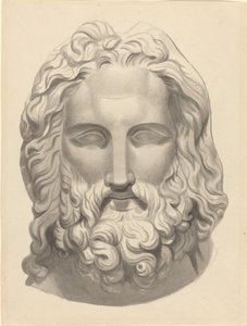 アンティークのひげを生やした頭 作： John Flaxman