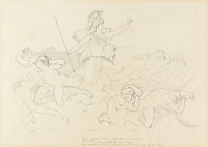 アテナと風 作： John Flaxman
