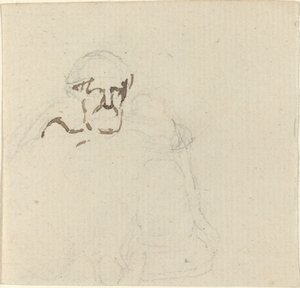 あごひげを生やした人物 作： John Flaxman