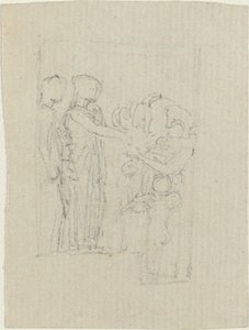Beggars at a Door (Yarborough Monument の習作) 作： John Flaxman