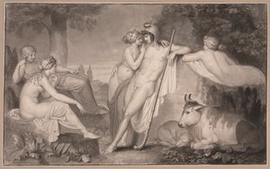 パリとオエノーネ、1791年。 作： John Flaxman