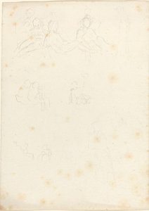 着座像とリクライニング像の研究 作： John Flaxman