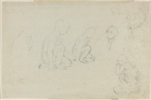 ひざまずく少年の研究 作： John Flaxman