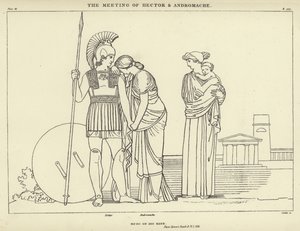 ヘクターとアンドロマケの会合 作： John Flaxman