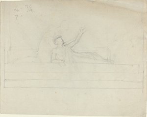 2 つのギリシャの古典的な人物 作： John Flaxman