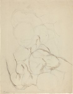 上から見た 2 つの男性ヌード 作： John Flaxman