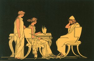 Circeのテーブルでユリシーズ 作： John Flaxman