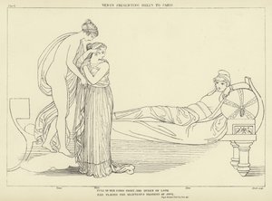 パリにヘレンを贈る金星 作： John Flaxman