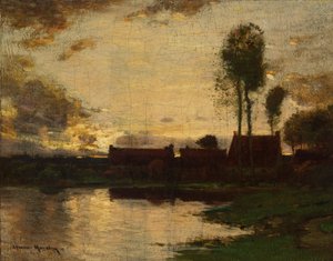 小さな風景、カリフォルニア州。 1880～1890年。 作： John Francis Murphy