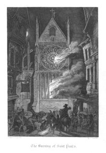 ウィリアムハリソンエインズワースによるオールドセントポールのシーン、1855 作： John Franklin