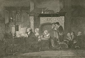 祈りの食料品店と彼の家族 作： John Franklin