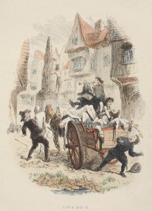 ウィリアム・ハリソン・エインズワースによるパブ、オールド・セント・ポールズのタイトルページ。 1855（手書きの彫刻）