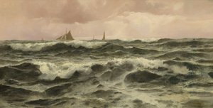 フォークストン沖、1886 作： John Fraser