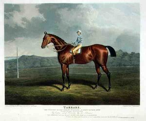 ドンカスターのグレート・セントレガーを制した「Tarrare」。 作： John Frederick Herring Snr