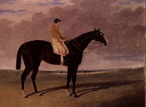 クイーン・オブ・トランプス（騎手付きのベイ系競走馬 作： John Frederick Herring Jnr