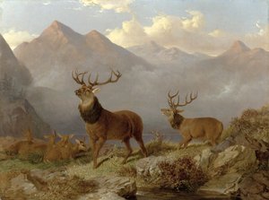 高原の風景の中のクワガタとヒント、1864