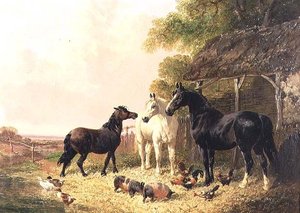 The Farmyard 作： John Frederick Herring Jnr