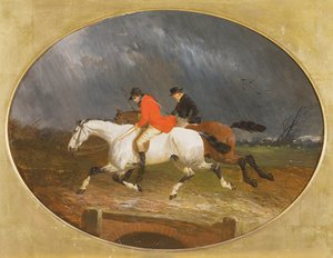雨の中の狩りからの帰還 作： John Frederick Herring Junior