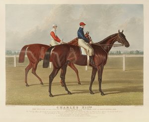 チャールズハント（1803-77）によって彫刻された、ドンカスターでの偉大な聖レガーステークスの勝者、1839年の「チャールズXII」は、パブ。 S. und J. Fuller、1839（アクアチント）