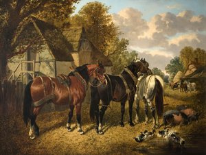 すきの準備ができて 作： John Frederick Herring Senior