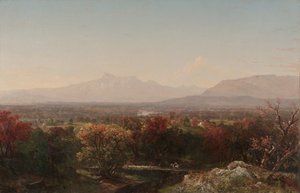 ホワイトマウンテンの10月の日、1854年 作： John Frederick Kensett