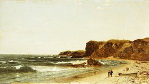 40ステップ、ロードアイランド州ニューポート、1871 作： John Frederick Kensett