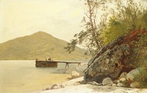 サバス・デイ・ポイントへの上陸（1853年頃）。 作： John Frederick Kensett