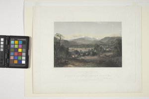 Monte Washington do vale de Conway (gravura colorida à mão) 作： John Frederick Kensett