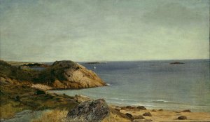 ロッキーコースト、1860年頃（キャンバスに油彩） 作： John Frederick Kensett
