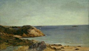 ロッキーコースト、c。 1860年。 作： John Frederick Kensett