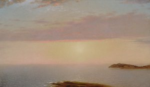 1872年の日没。 作： John Frederick Kensett