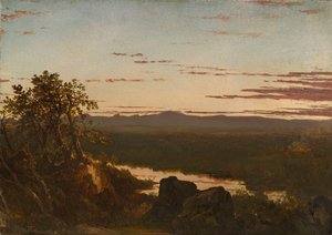日没の風景 作： John Frederick Kensett