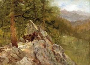 西洋の風景、1870年。 作： John Frederick Kensett