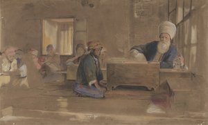 アラブの学校、1841-51年 作： John Frederick Lewis