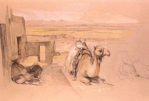 ラクダ、西テーベ 作： John Frederick Lewis