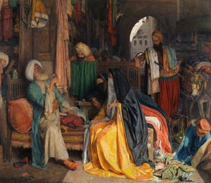 The Doubtful Coin」（1869年）。 作： John Frederick Lewis