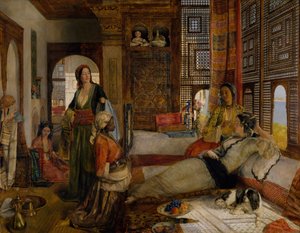 1876年の『ハレム』。 作： John Frederick Lewis