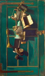 提灯のある静物 作： John Frederick Peto