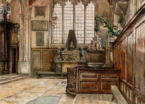 Allhallowsのインテリア、Barking-by-the-Tower 作： John Fulleylove