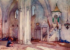 サマリアのモスクの内部、1902年。 作： John Fulleylove
