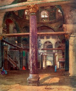 南東のエルアクサモスクの内部、1902年。 作： John Fulleylove