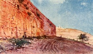 エルサレム。 -テンプルエリアのトリプルゲート、1902年。 作： John Fulleylove
