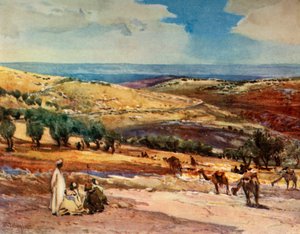 エルサレムからベサニーへの道、1902年。 作： John Fulleylove