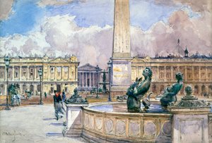 コンコルド広場、1847-1908 作： John Fulleylove