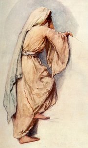 シリアの女性のホリデードレスの研究、1902年。 作： John Fulleylove