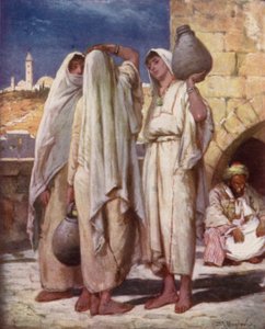 噴水でシリアの女性 作： John Fulleylove