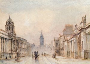 1906年のホワイトホール 作： John Fulleylove