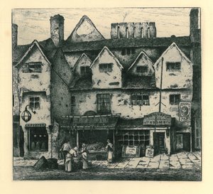 Old Houses、Digbeth、Walsall、from &39;Remnants Of Old Wolverhampton&39; Vol.I. No.s 1-37、1880年発行 作： John Fullwood
