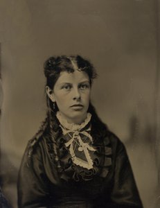 女性の肖像、1870年頃。 作： John G Ellinwood