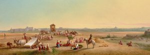 カンパーニャのミサの奉仕 1878年 （油彩・パネル） 作： John Gadsby Chapman